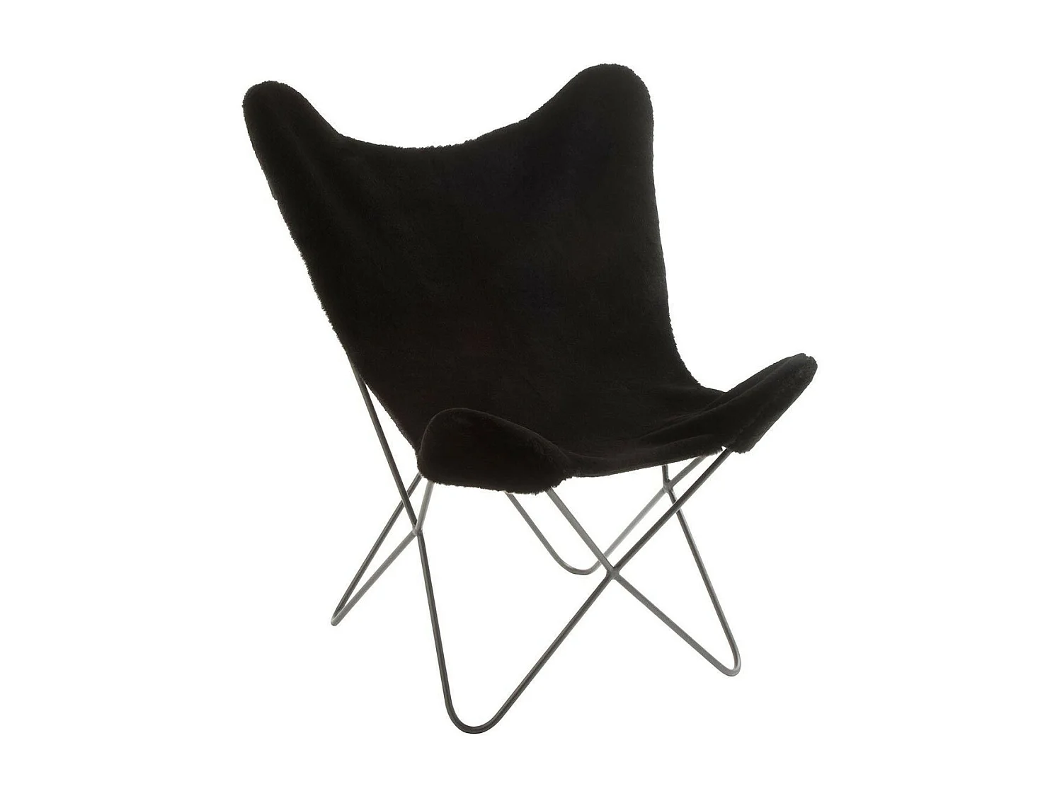 Housse de Chaise "Butterfly" 97cm Noir