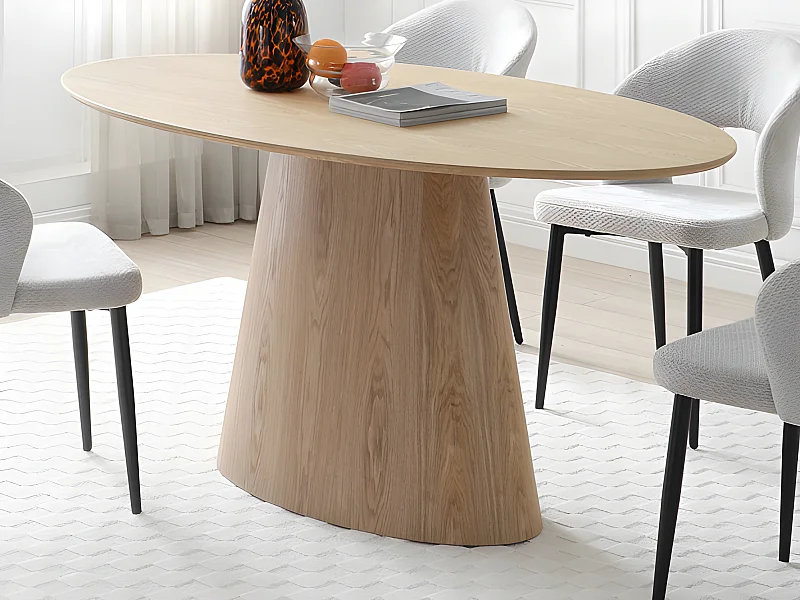 Esstisch - 6 Personen - MDF - Holzfarben hell - ANTELADA