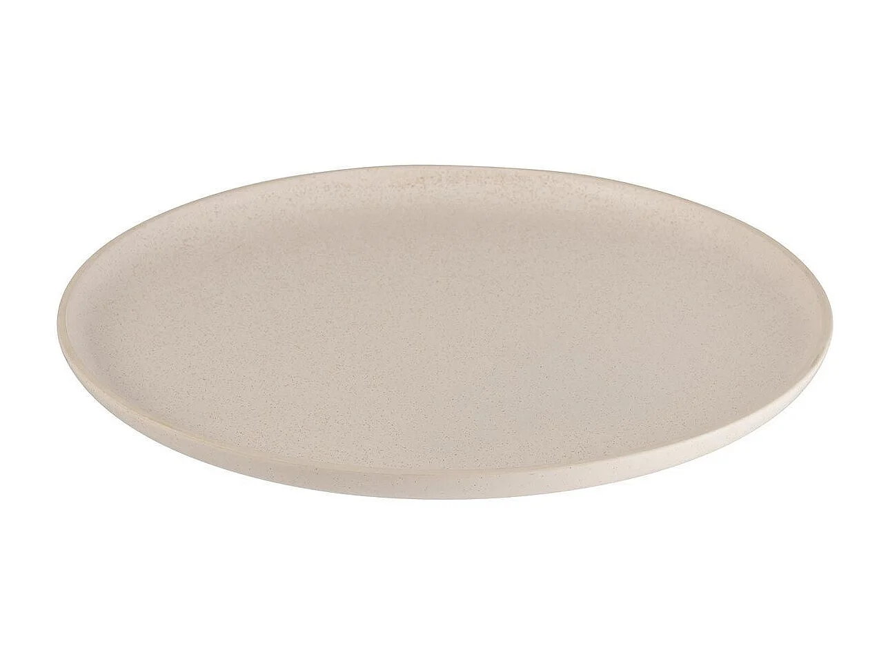 Assiette Plate en Céramique "Marie" 33cm Crème