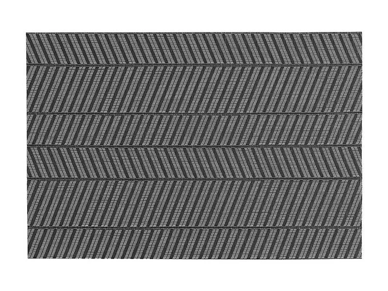 Set de Table "Lizia" 30x45cm Noir & Blanc