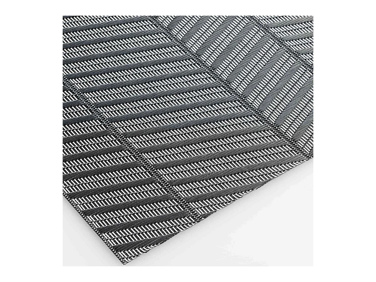 Set de Table "Lizia" 30x45cm Noir & Blanc