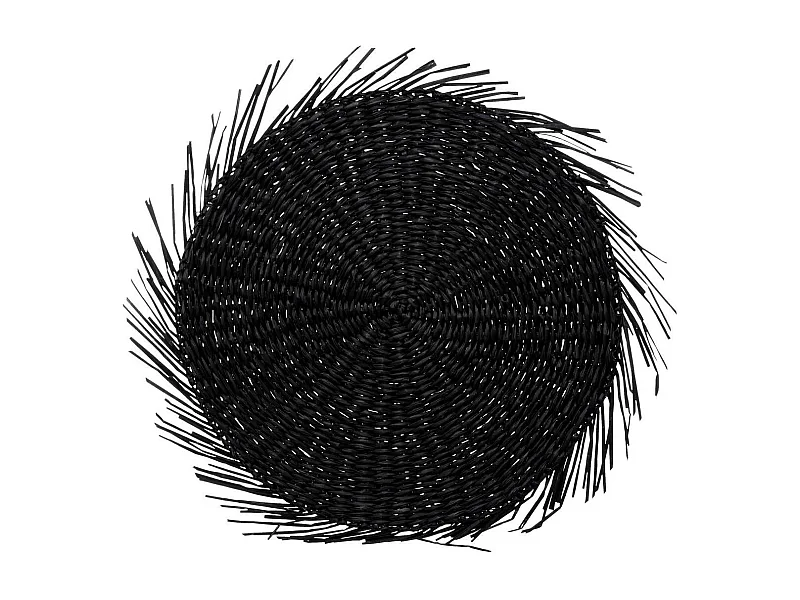 Set de Table en Roseau "Cuba" 40cm Noir