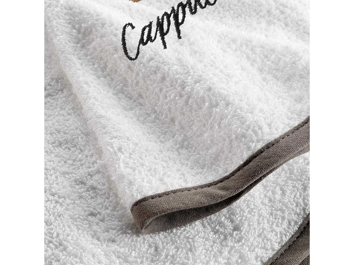 Essuie-Main Éponge "Cappuccino" 60cm Blanc