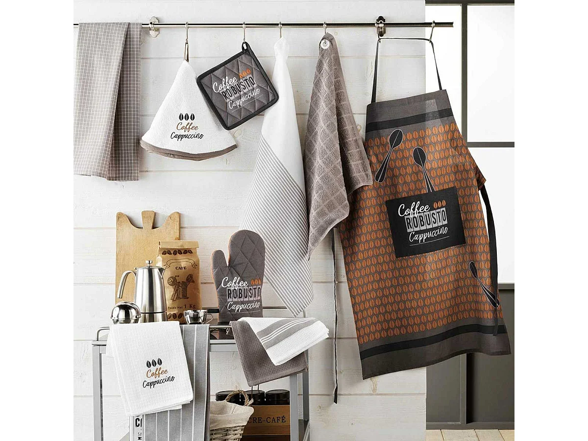 Essuie-Main Éponge "Cappuccino" 60cm Blanc