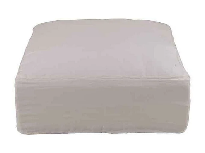 Housse pour Pouf "Monaco" 105x105cm Blanc