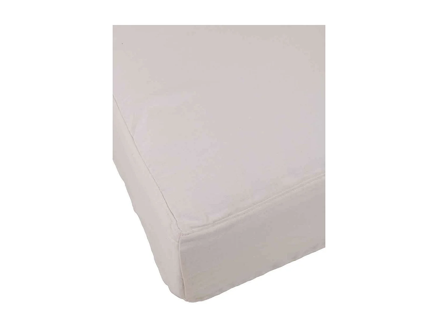Housse pour Pouf "Monaco" 105x105cm Blanc