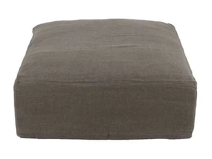 Housse pour Pouf "Monaco" 105x105cm Taupe
