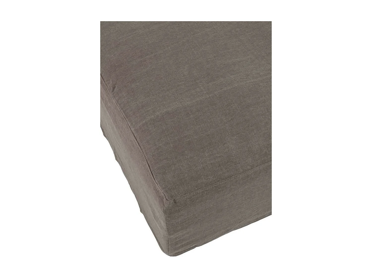 Housse pour Pouf "Monaco" 105x105cm Taupe