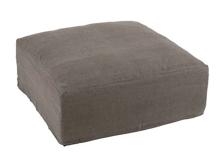 Housse pour Pouf "Monaco" 105x105cm Taupe