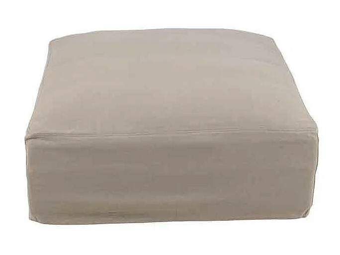 Housse pour Pouf "Monaco" 105x105cm Naturel