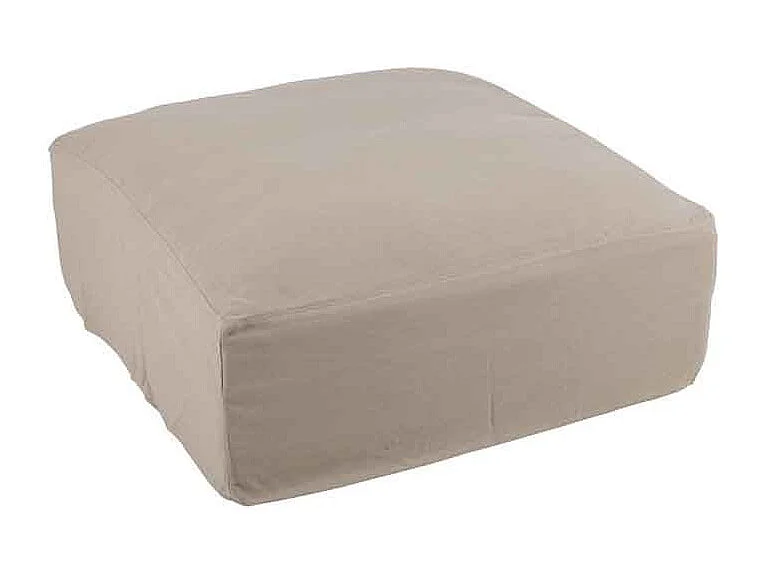Housse pour Pouf "Monaco" 105x105cm Naturel