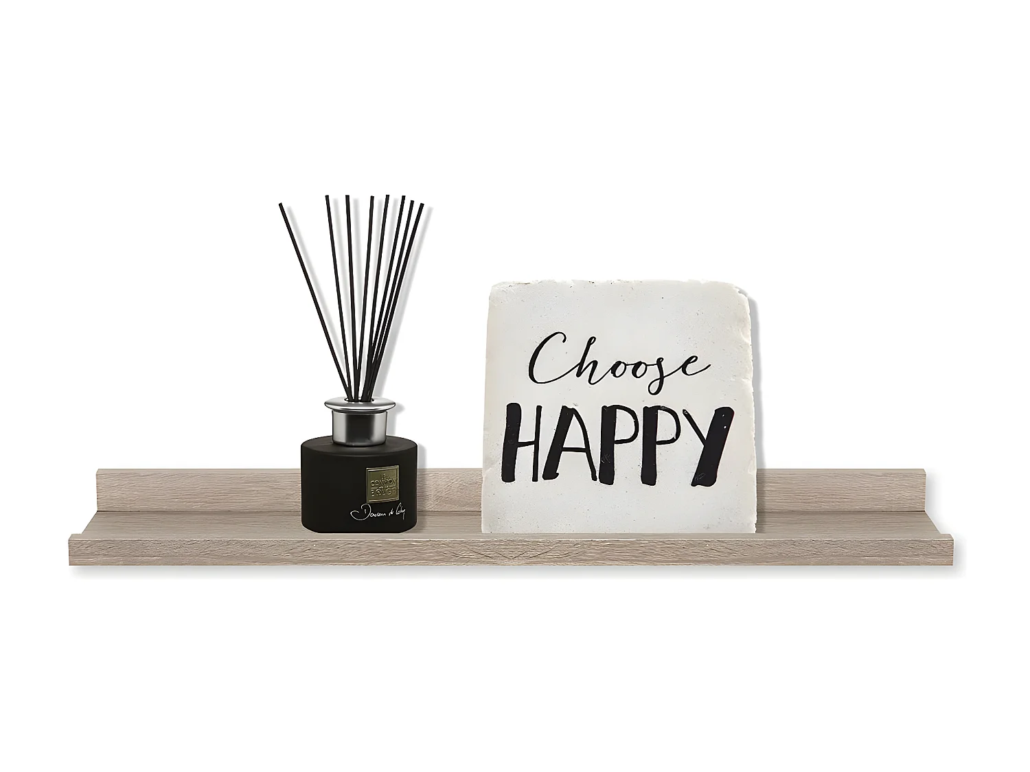 Étagère Murale à Rebord "Fixy" 58cm Naturel