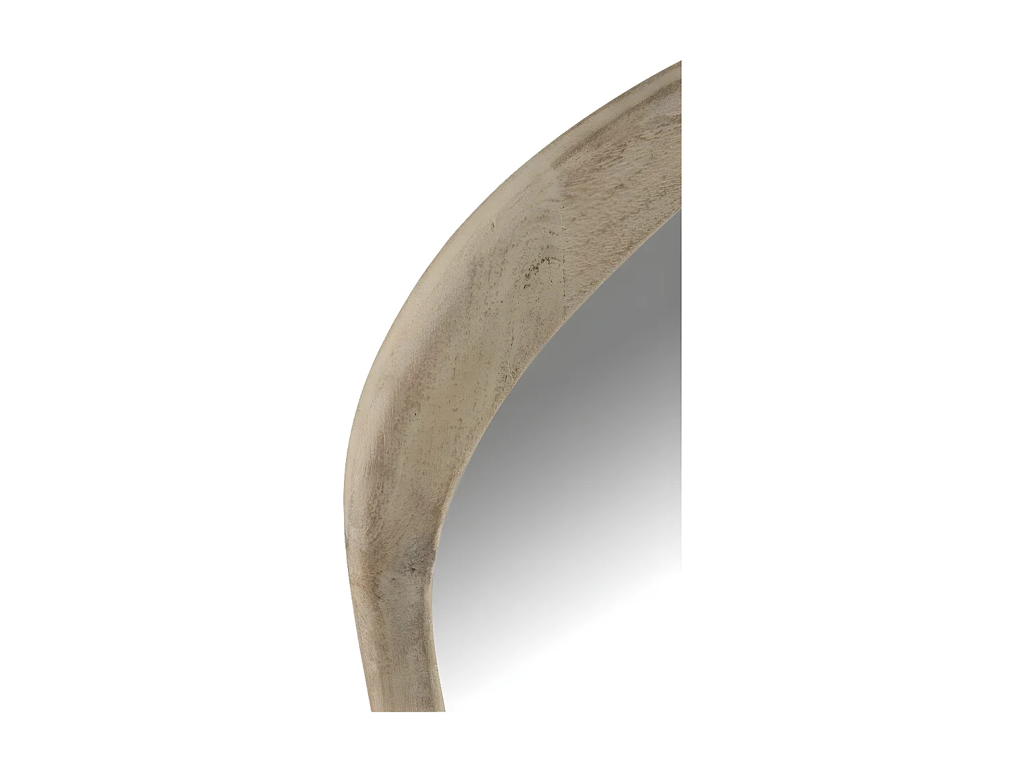 Liray lichte massief mangohouten wandspiegel L 83 cm