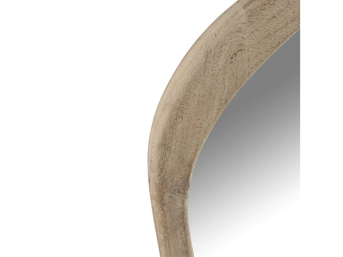 Miroir Mural en Bois "Iregular" 83cm Naturel