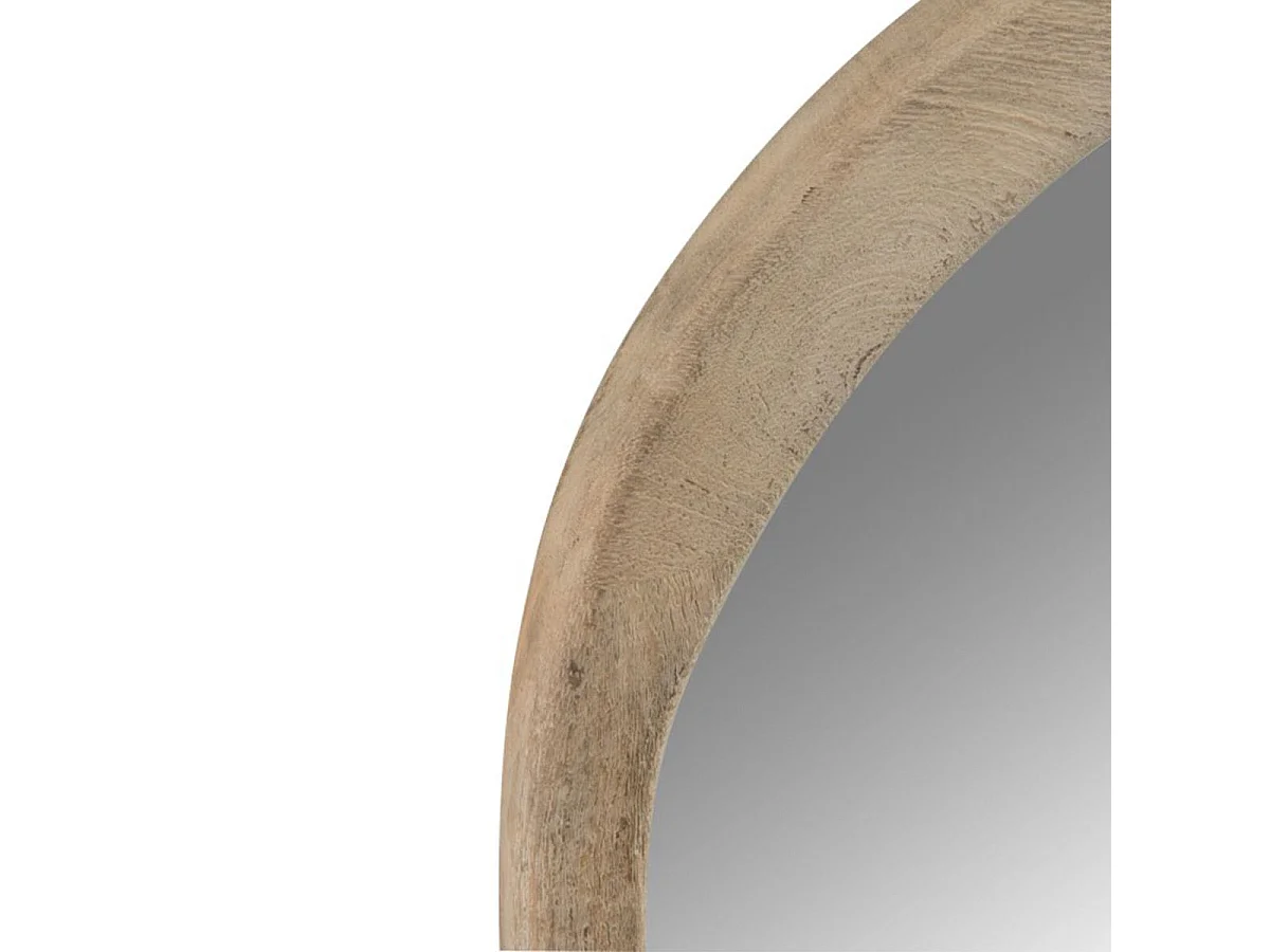 Miroir Mural en Bois "Iregular" 63cm Naturel