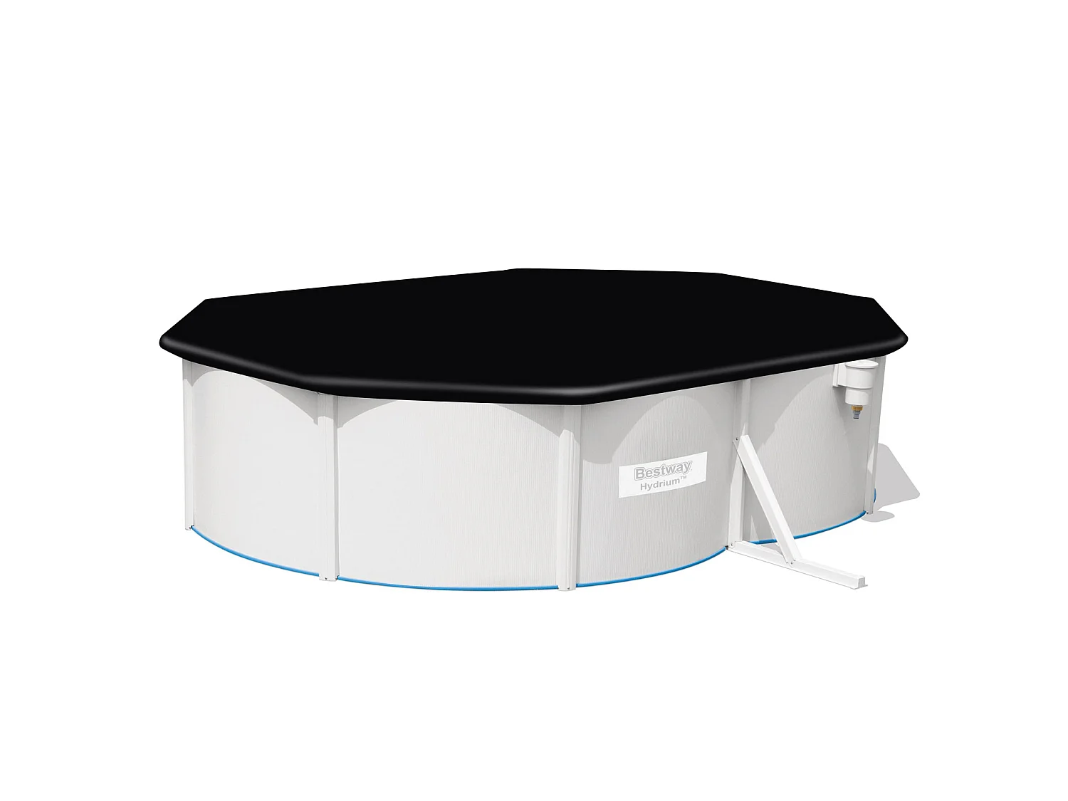 Piscina Fuori terra in Acciaio Bestway Hydrium 500x360x120 cm Pompa Filtro a Sabbia di 3.028 litri/ora