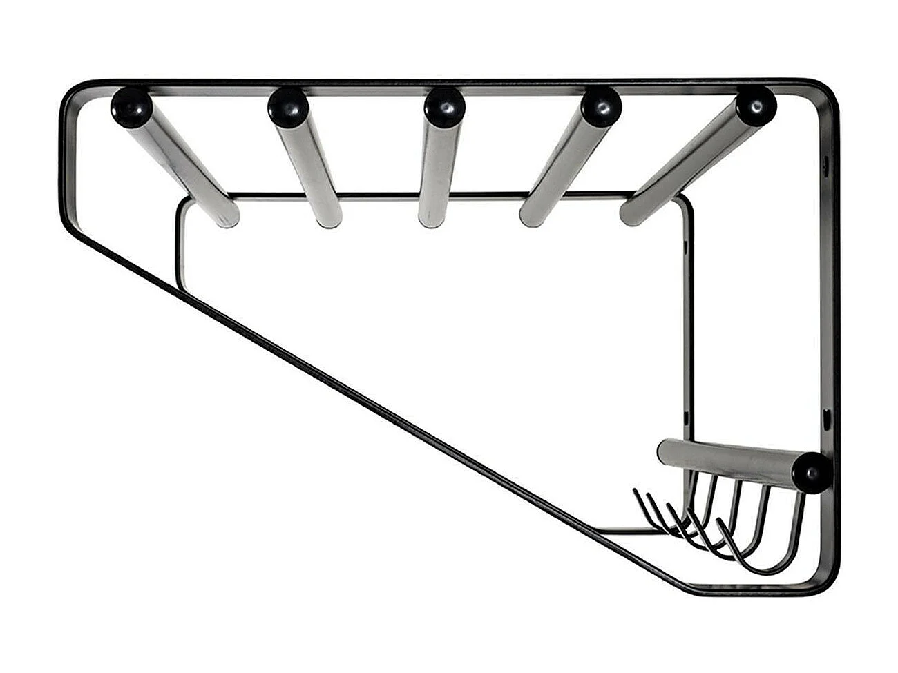 Alden armario de pared de diseño metálico negro