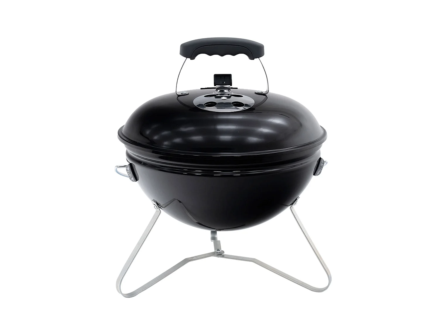 Barbecue de Table au Charbon de Bois Kekai Tahoe 37x37x44 cm Verrou de Couvercle avec Système de Transport Couleur Noir