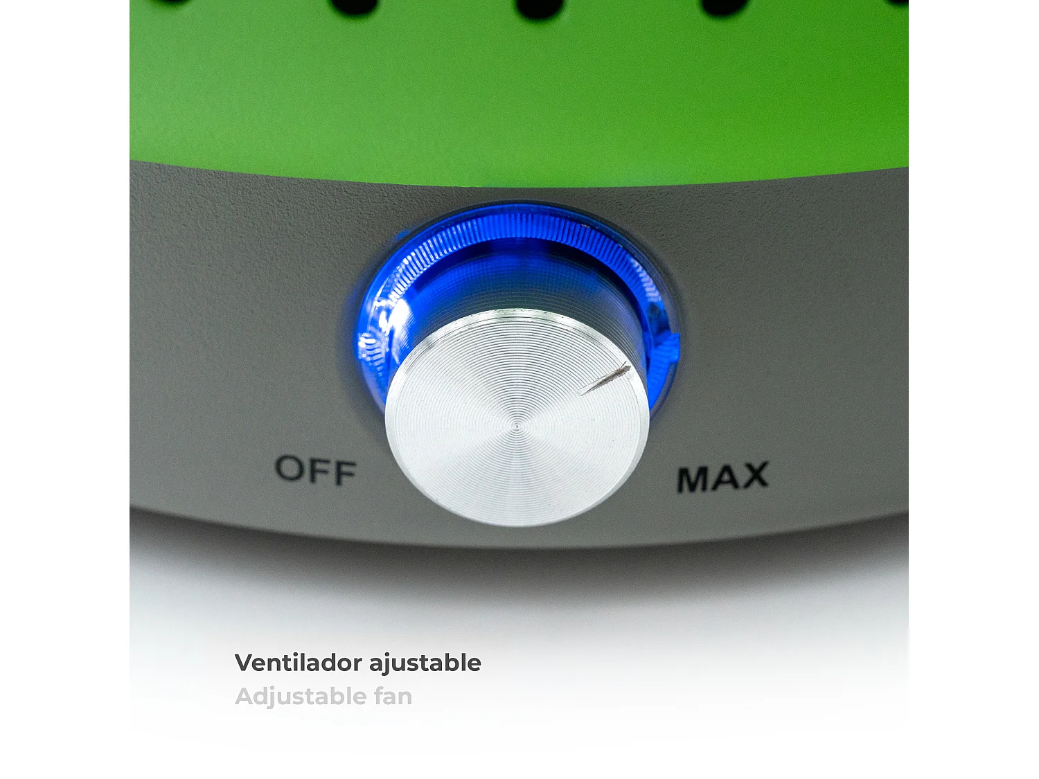 Barbecue de Table Portable au Charbon Kekai Crater 35x35x25 cm Vert Cuve Récupération Graisses Ventilateur Réglable