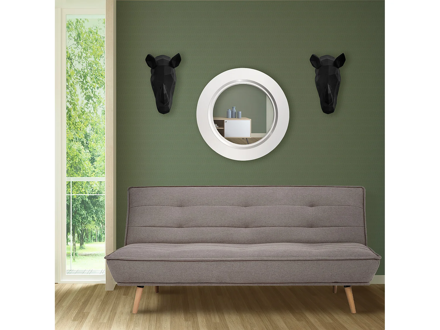 Canapé-lit Pärumm Hufranch Marron 194x95x89 cm