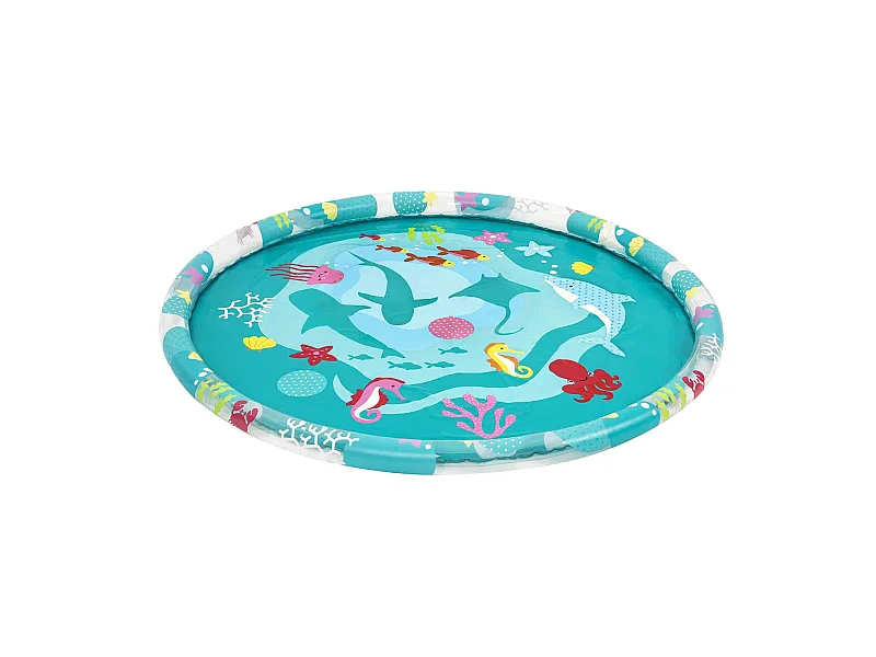 Piscina Alfombra de Chorros de Agua Bestway Ø165 cm Estampado Marino Azul Mayores de 3 Años