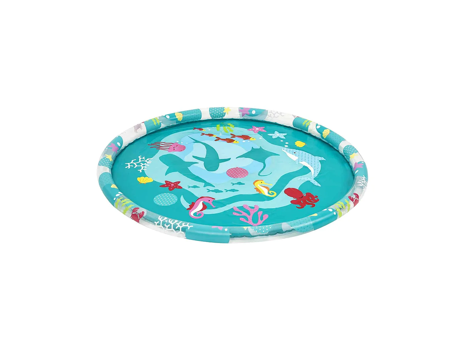 Piscine Tapis Jets d'Eau Bestway Ø165 cm Imprimé Marine Bleu Plus de 3 ans