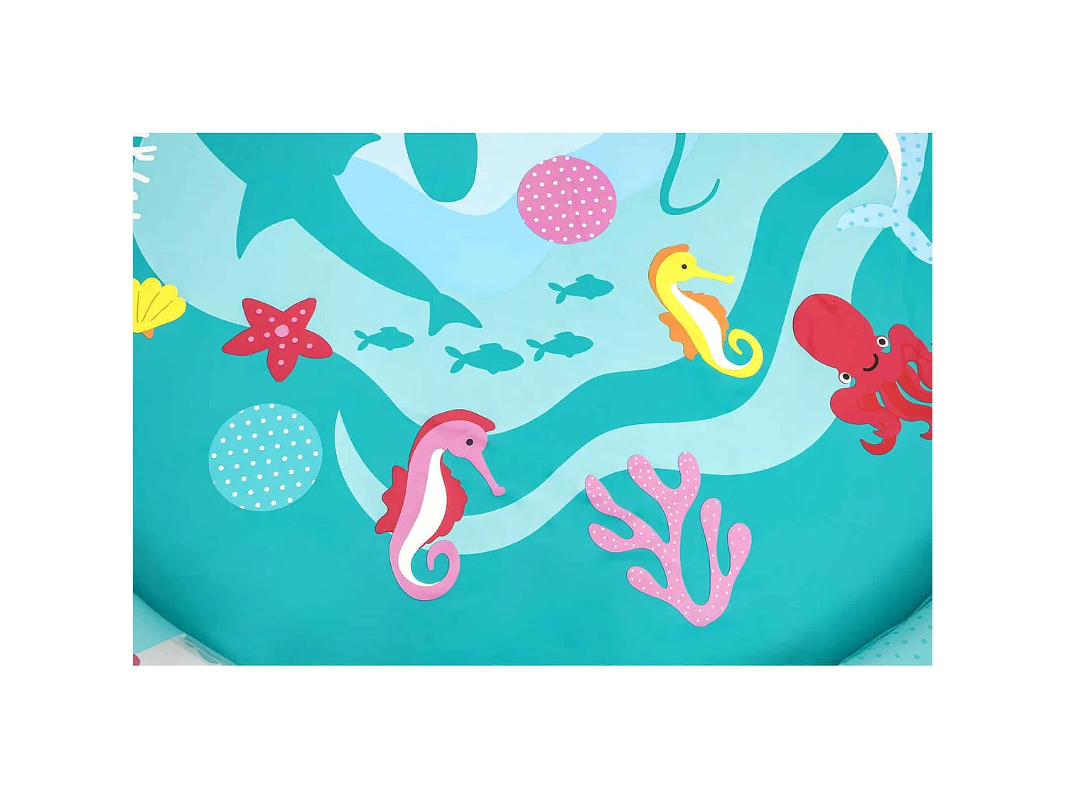 Piscine Tapis Jets d'Eau Bestway Ø165 cm Imprimé Marine Bleu Plus de 3 ans