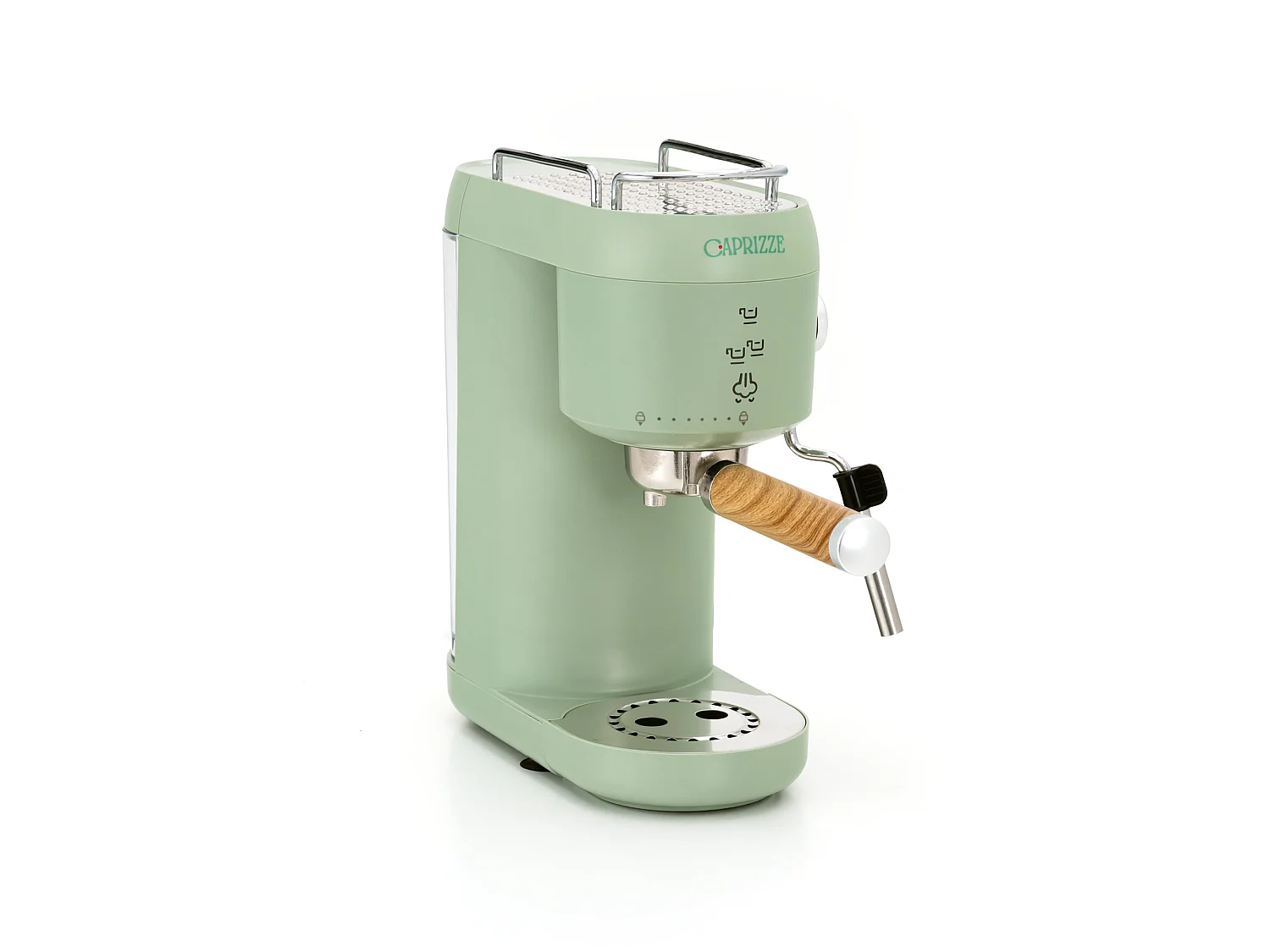 Cafetera Express Semiautomática Caprizze Hikari 1400 W 20 Bares con Vaporizador y Espumador USB incluido Color Verde Mate