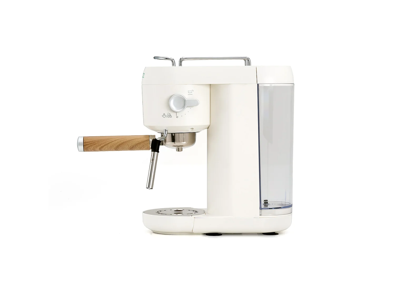 Cafetera Express Semiautomática Caprizze Hikari 1400 W 20 Bares con Vaporizador y Espumador USB incluido Color Blanco Mate