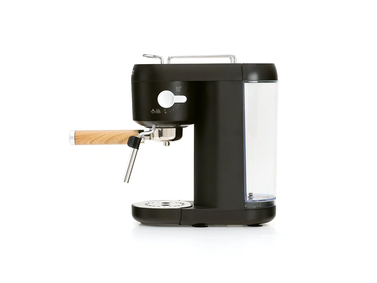 Cafetera Express Semiautomática Caprizze Hikari 1400 W 20 Bares con Vaporizador y Espumador USB incluido Color Negro Mate