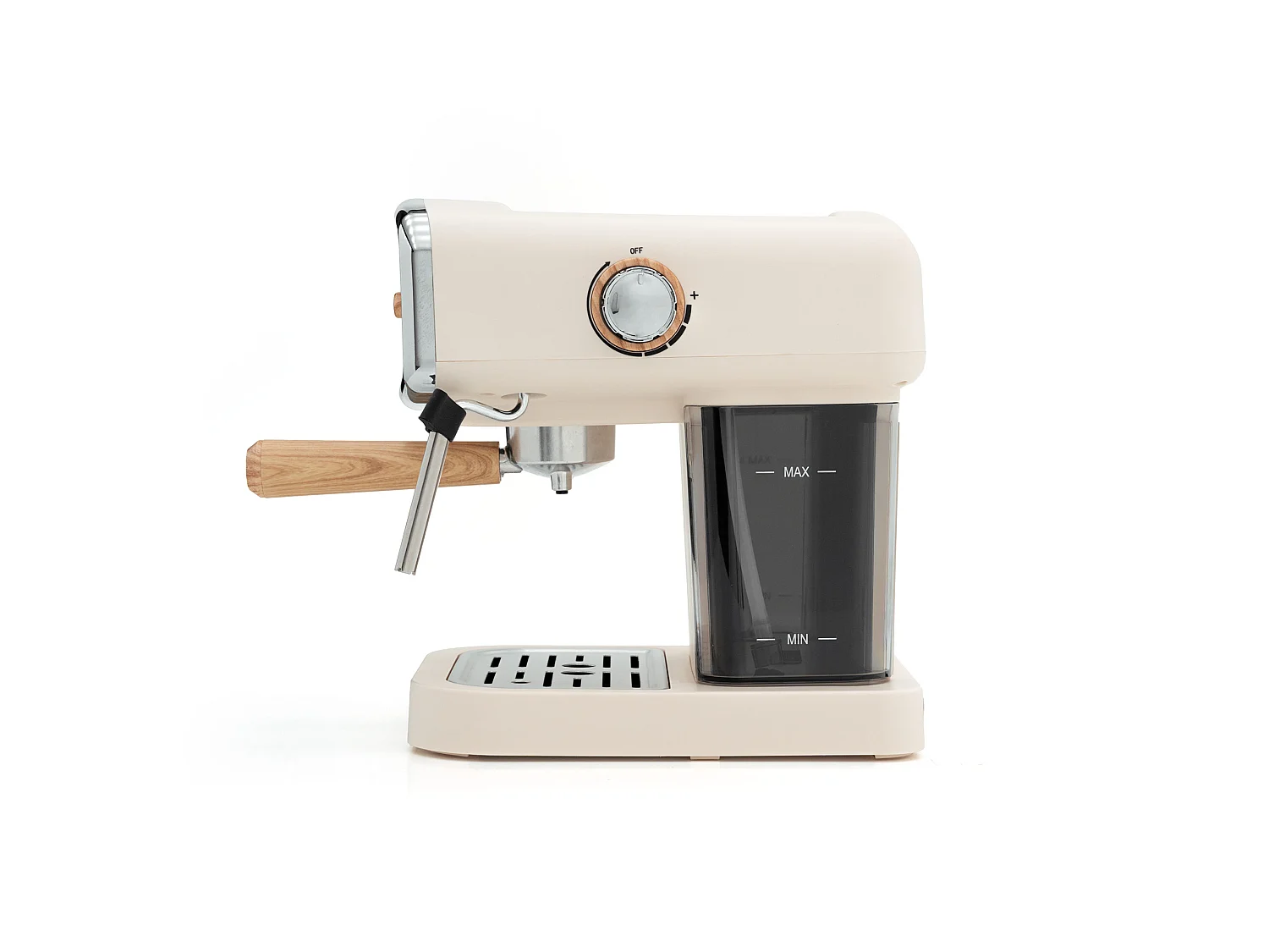Machine à Café Espresso Caprizze Kai 1050W 15 Bars Semi-automatique Capacité 5 Tasses de Café Vaporisateur Blanc Mat