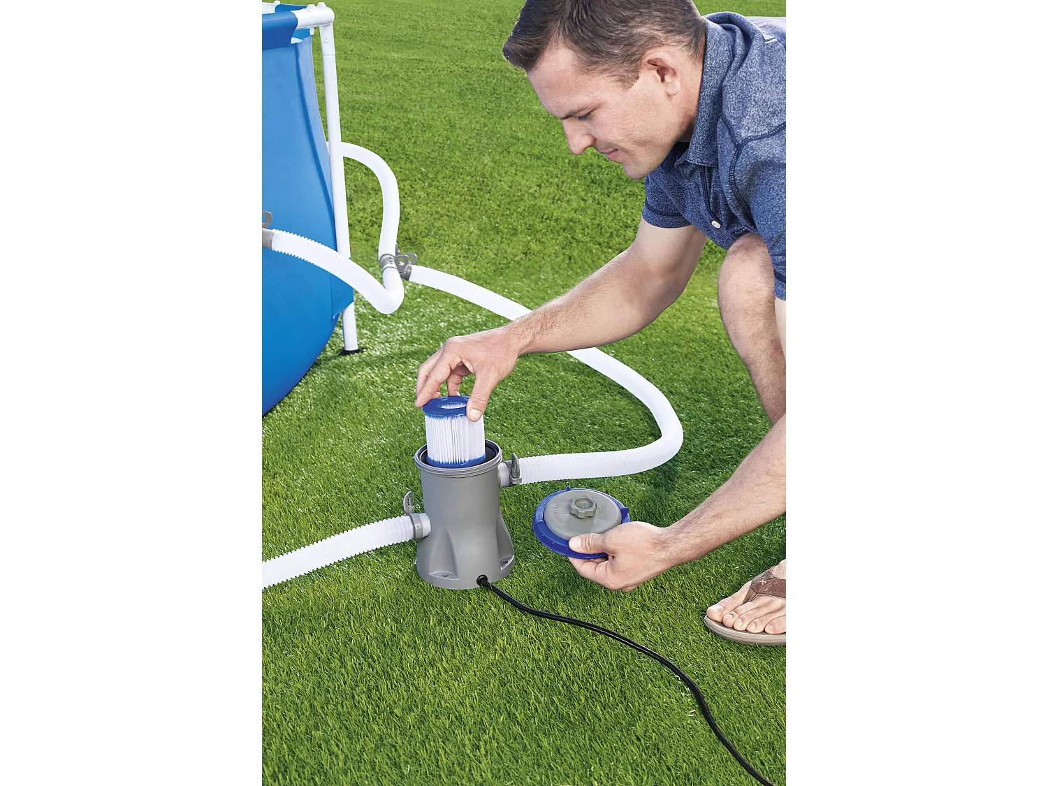 Épurateur à Cartouche Type I Bestway 1.249 litres/heure Connexion 32 mm