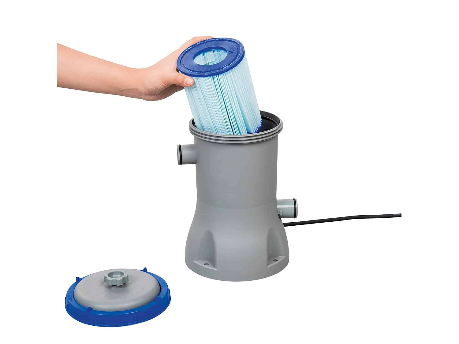 Pompa Filtro a Cartuccia per Piscine Fuori Terra Tipo II Bestway da 2.006 litri/ora Attacco 32 mm