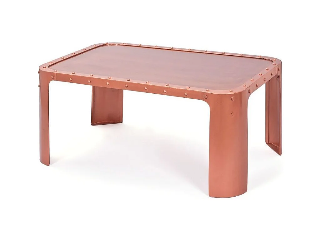 Table basse Gormur - 70 x 110 x 45 cm - Métal - Cuivre