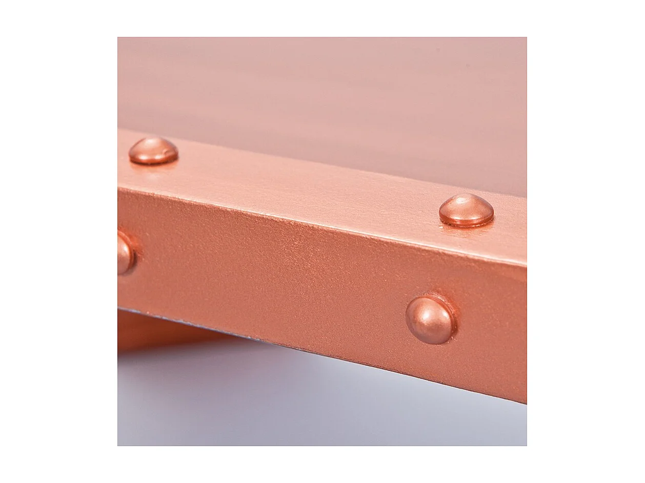 Table Basse Industrielle Métal "Wall" 110cm Cuivre