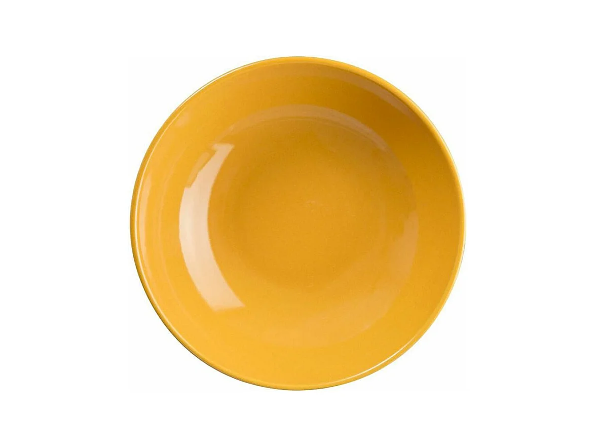 Lot de 6 Assiettes Creuses "Colorama" 20cm Jaune