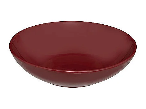 Lot de 6 Assiettes Creuses "Colorama" 20cm Rouge