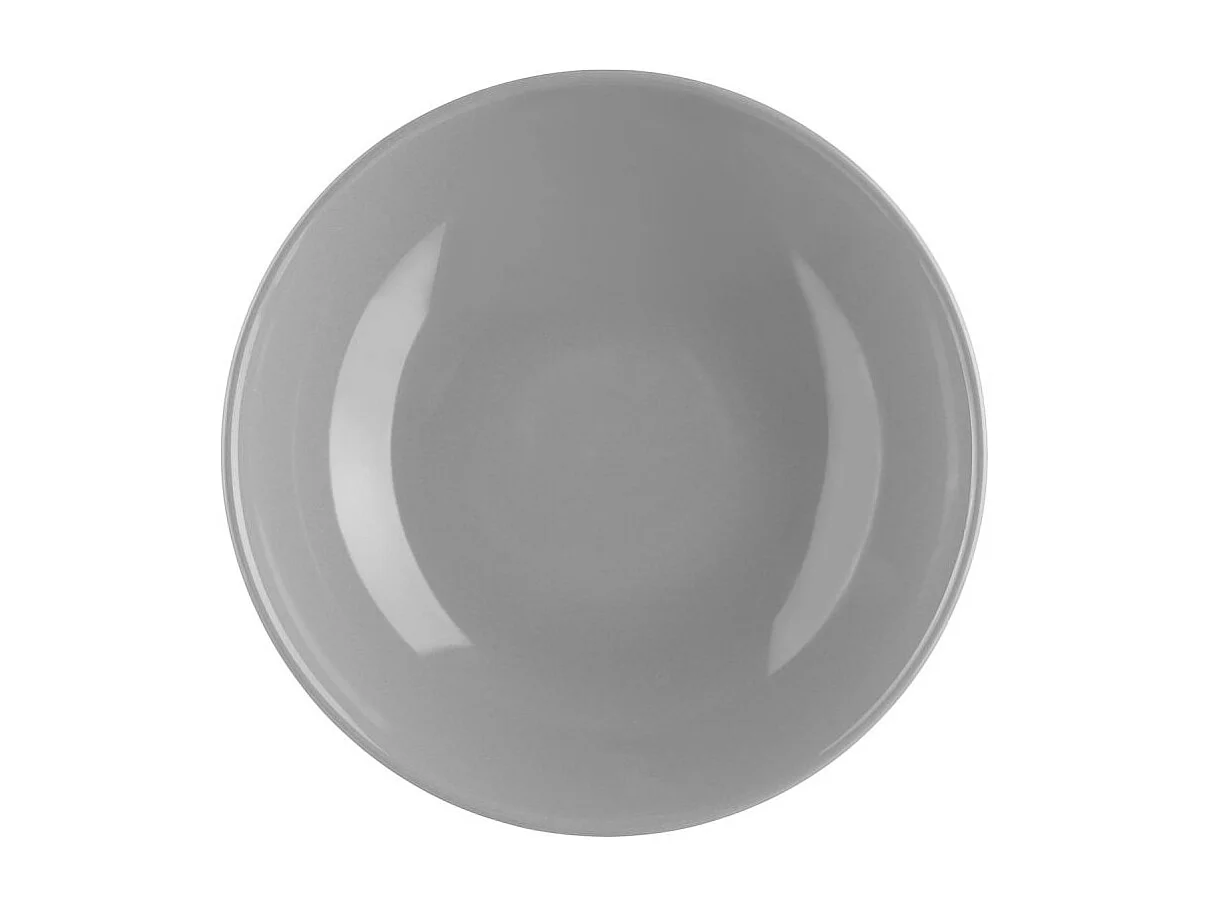 Lot de 6 Assiettes Creuses "Colorama" 20cm Gris