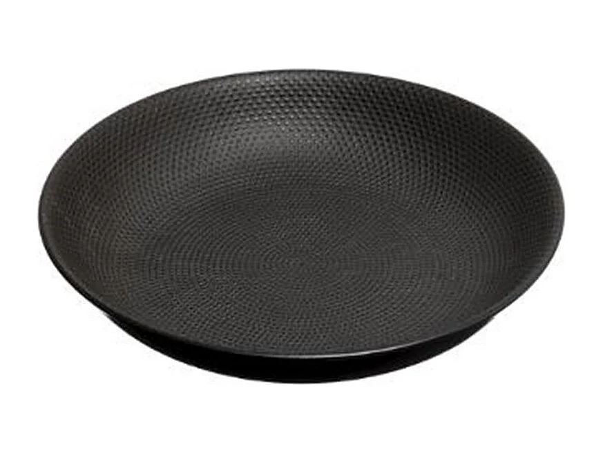 Lot de 6 Assiettes Creuses "Caviar" 20cm Noir