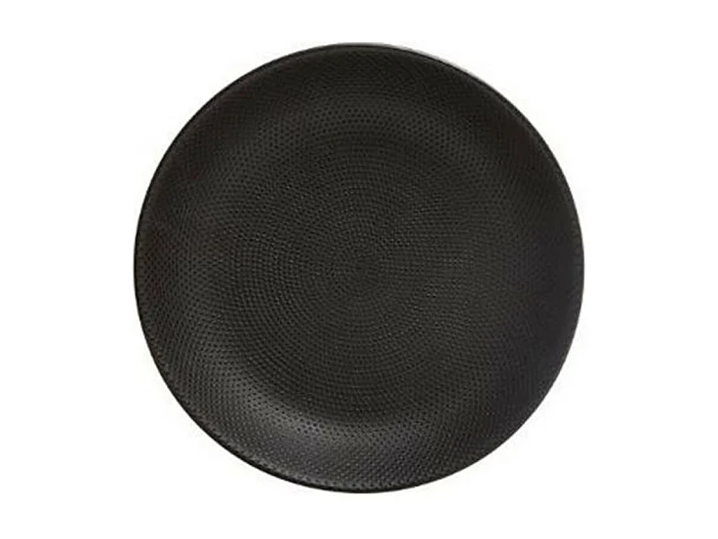 Lot de 6 Assiettes Creuses "Caviar" 20cm Noir