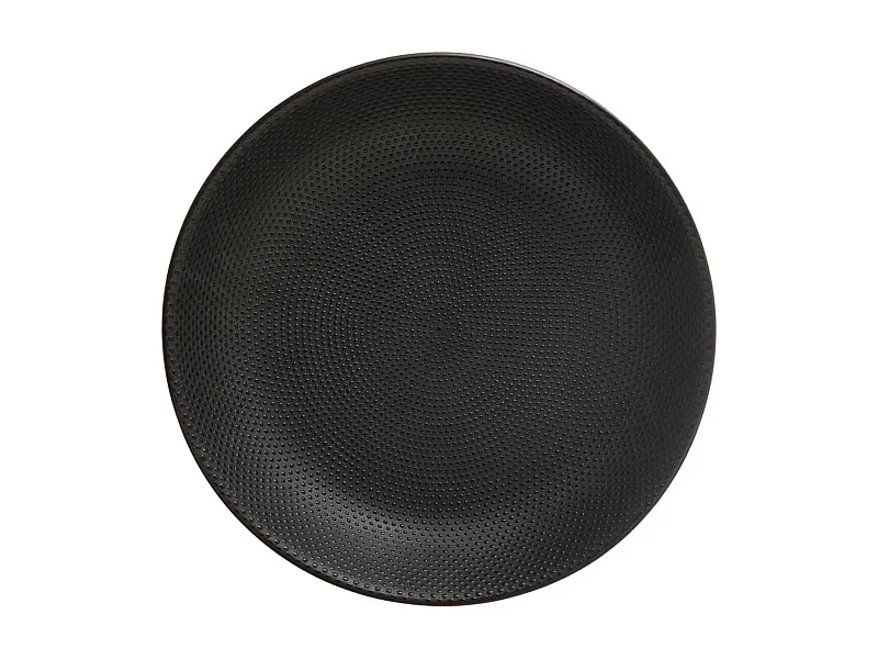 Lot de 6 Assiettes Creuses "Caviar" 20cm Noir