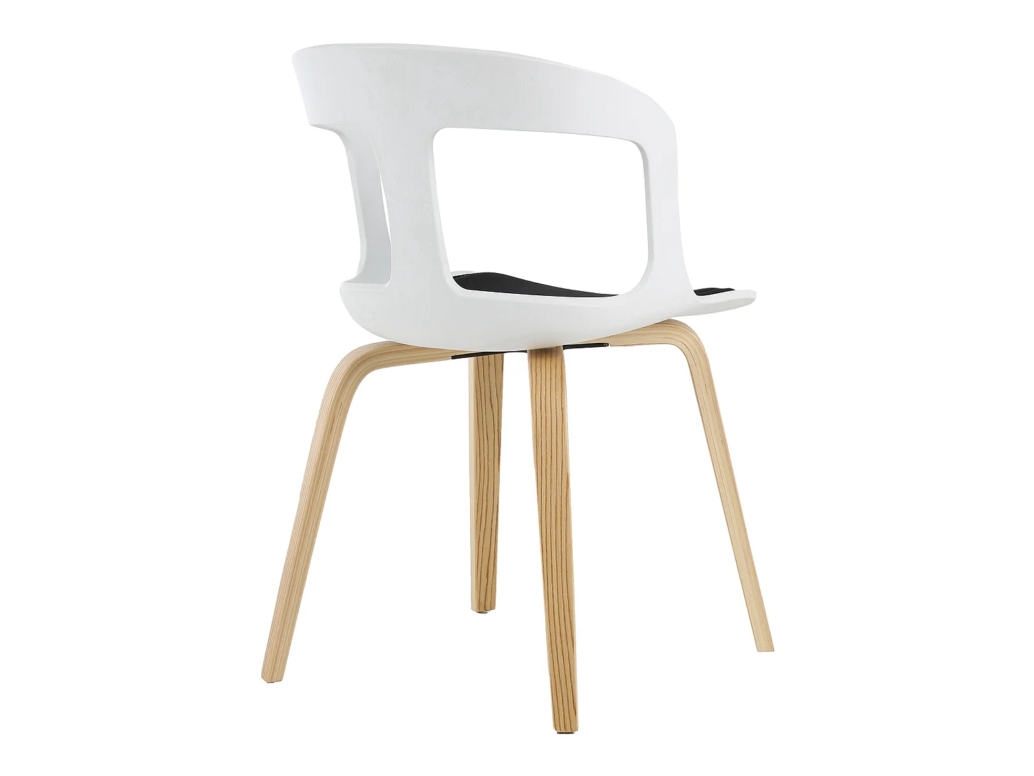 Chaise de Salle à Manger ou de Bureau avec Accoudoirs Pärumm Joritz Blanc 50x53x82 cm