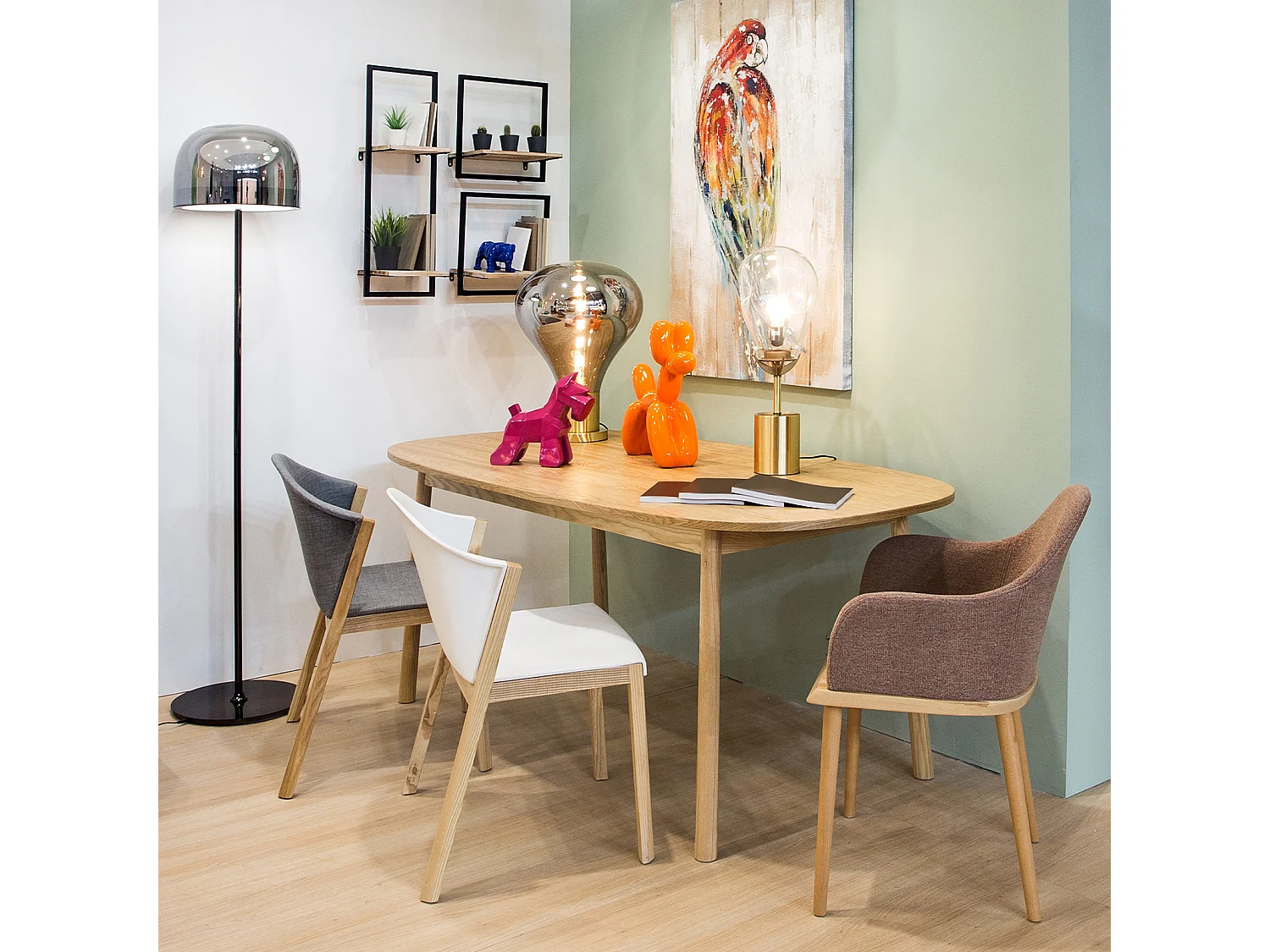 Chaise Pärumm Beksand Linen Beige 57x54x82 cm