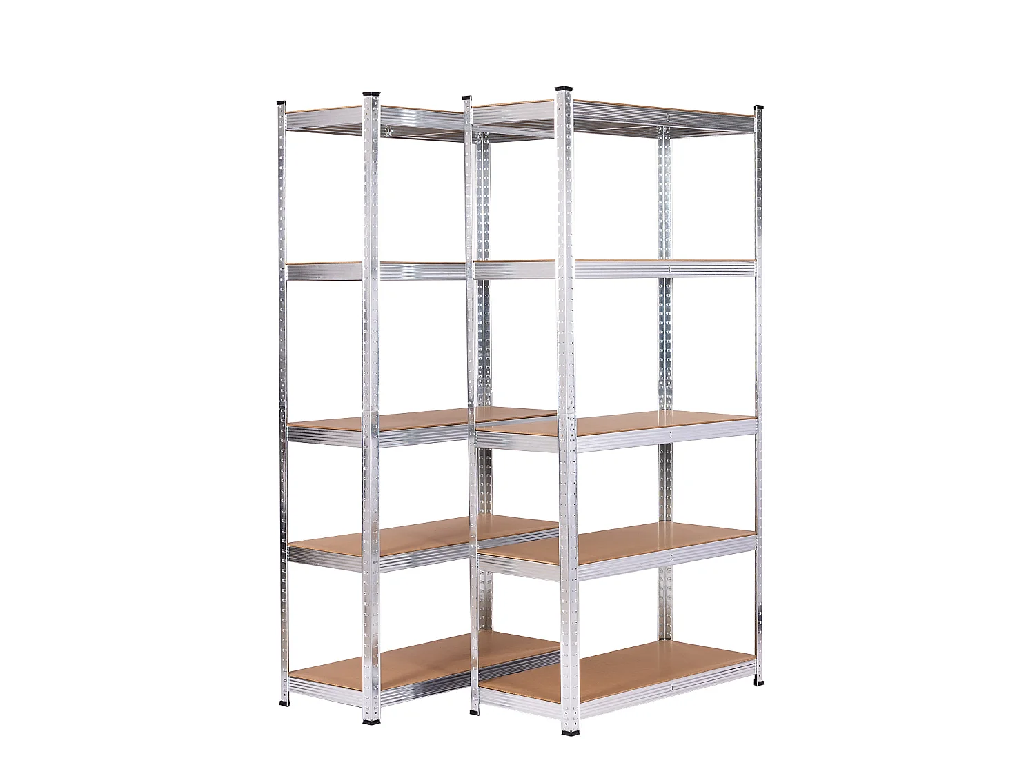 Étagère Réglable de Rangement à 5 Niveaux CATTERHOUSE Max Pro Lot 2 90x40x180 cm Charge Lourde 875 Kg Cadre en Acier