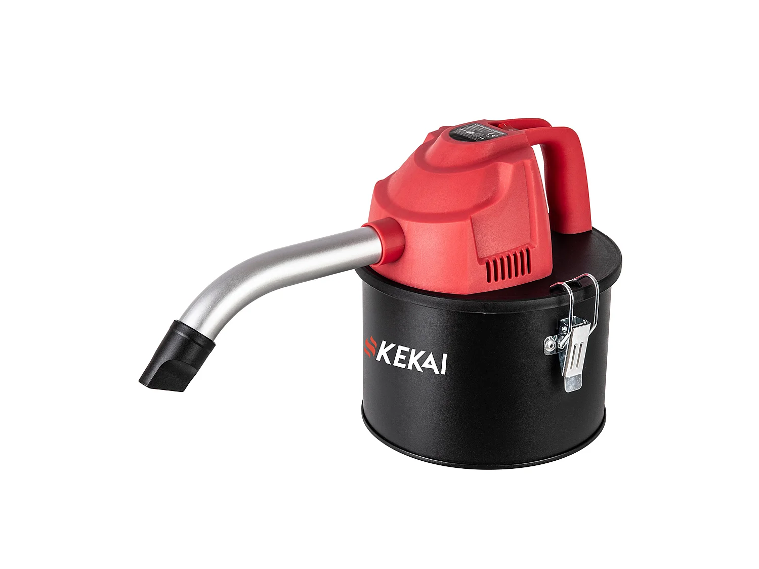 Aspirateur à Cendres Compact 4 Litres Kekai Adriano 600W Filtre HEPA Lavable et Tuyaux d'Aluminium Curvée