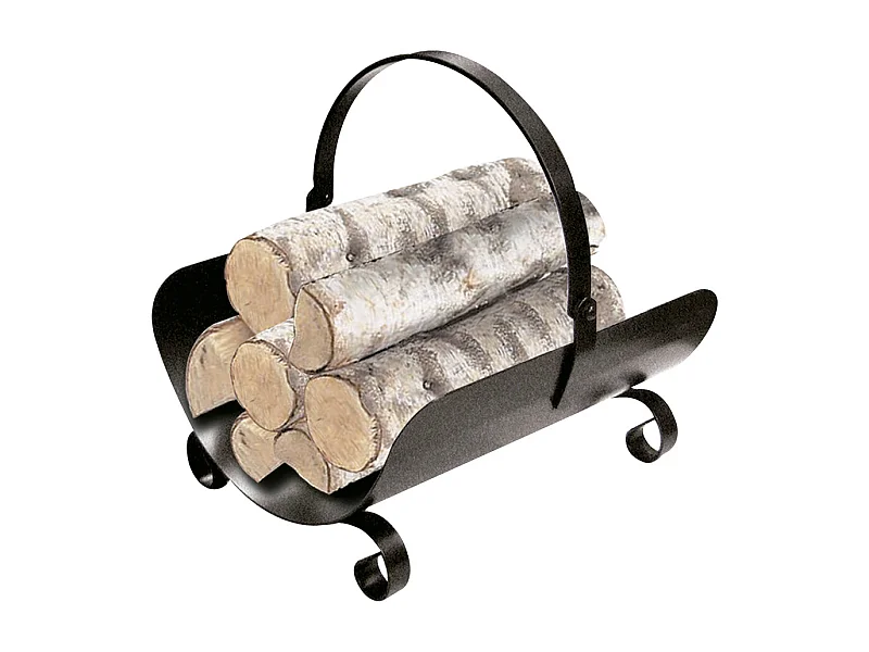 Range-Bûches Kekai Basket 40x32x45 cm en Fer Forgé