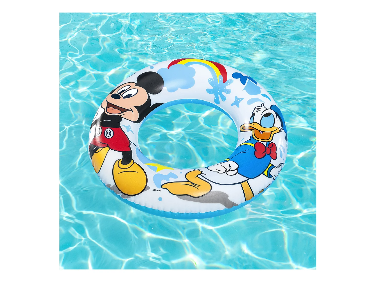 Flotador Hinchable para Niños de 3 a 6 años Bestway 48 cm Diseño de Mickey Mousse Doble Cámara de Aire