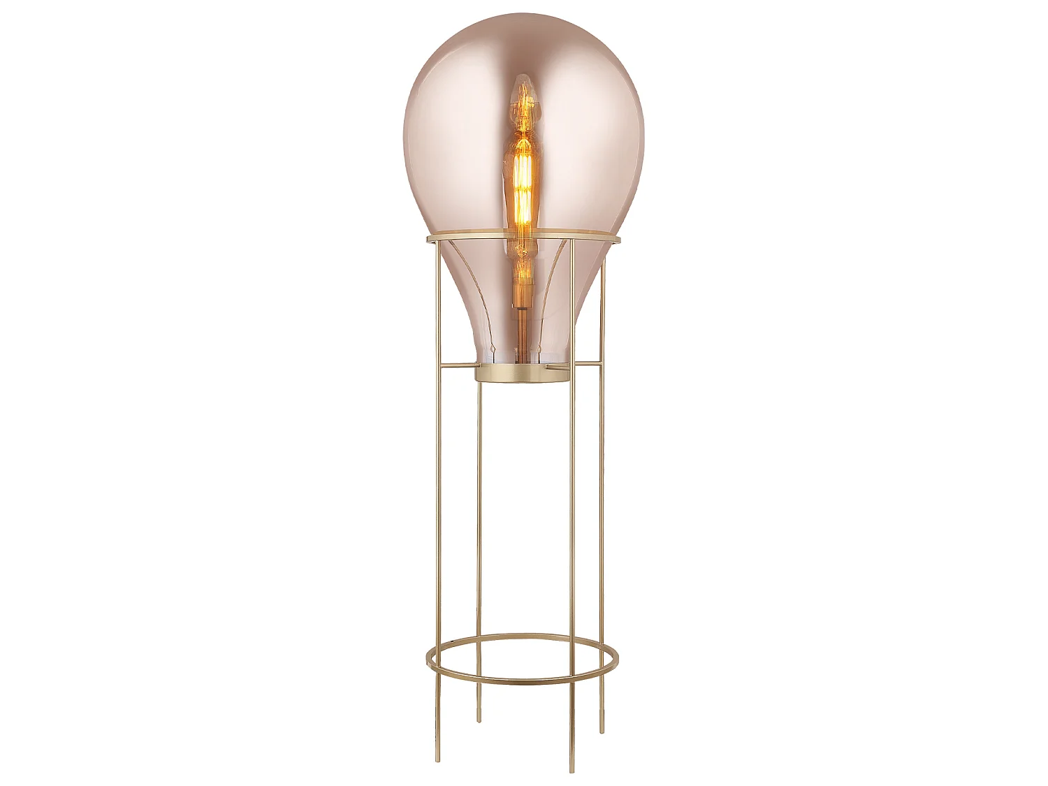 Lámpara de Pie Lumineca Hatann L 50x158 cm Ámbar