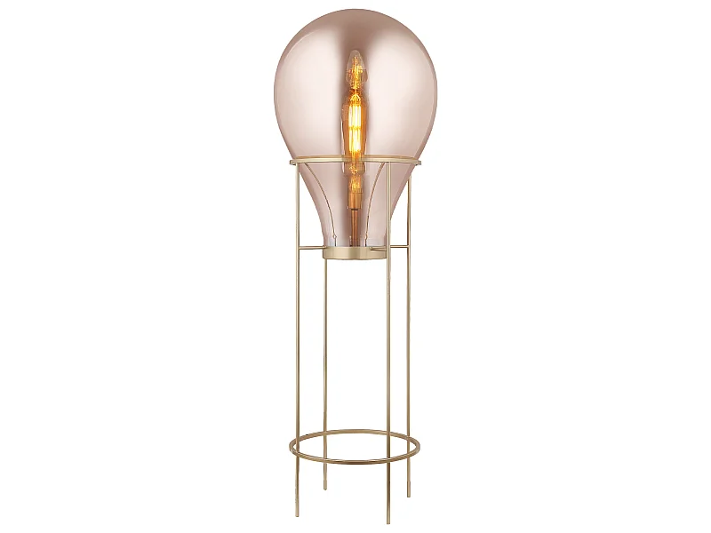 Lámpara de Pie Lumineca Hatann L 50x158 cm Ámbar