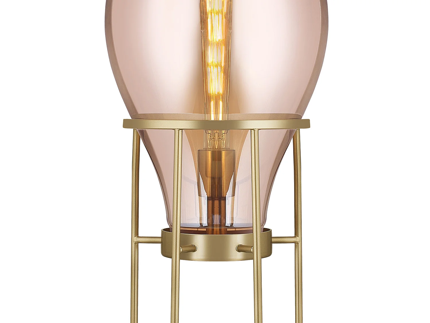 Lampadaire Hatann Ambre M Ø40x108 cm